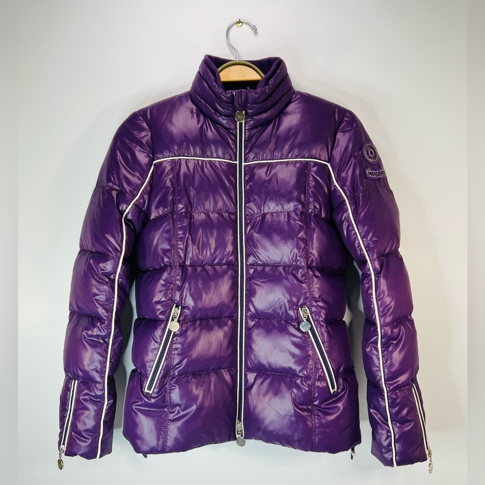 COACH Poppy Purple Down Parka Size Small